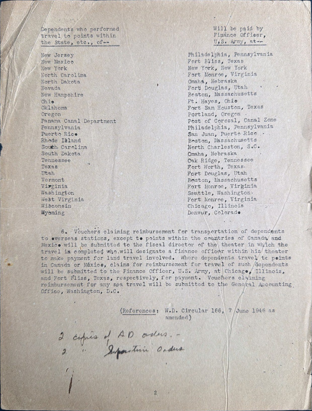 Page 2 of Orlando, June 1946, scanned