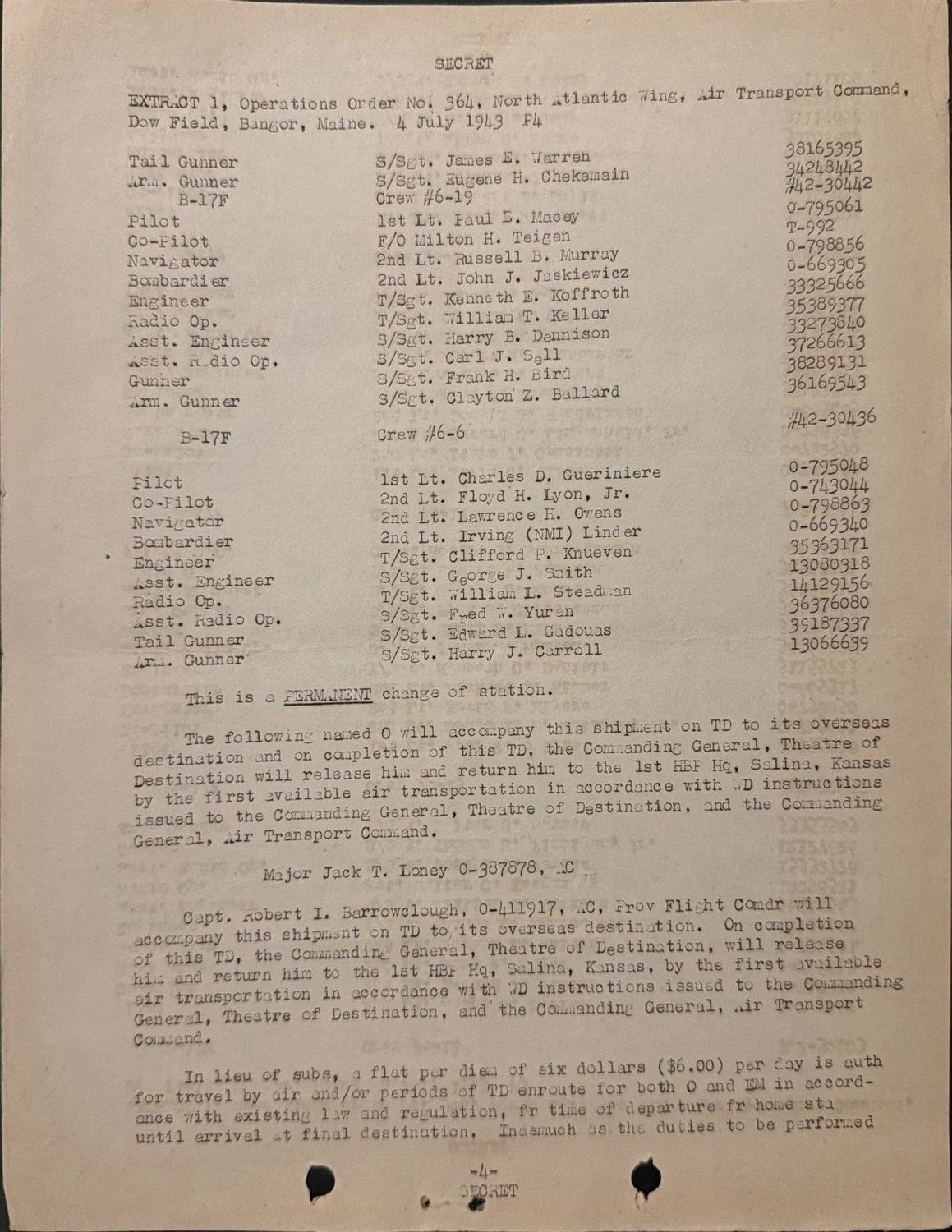 Page 4 of Fourth of July orders, Smoky Hill, scanned