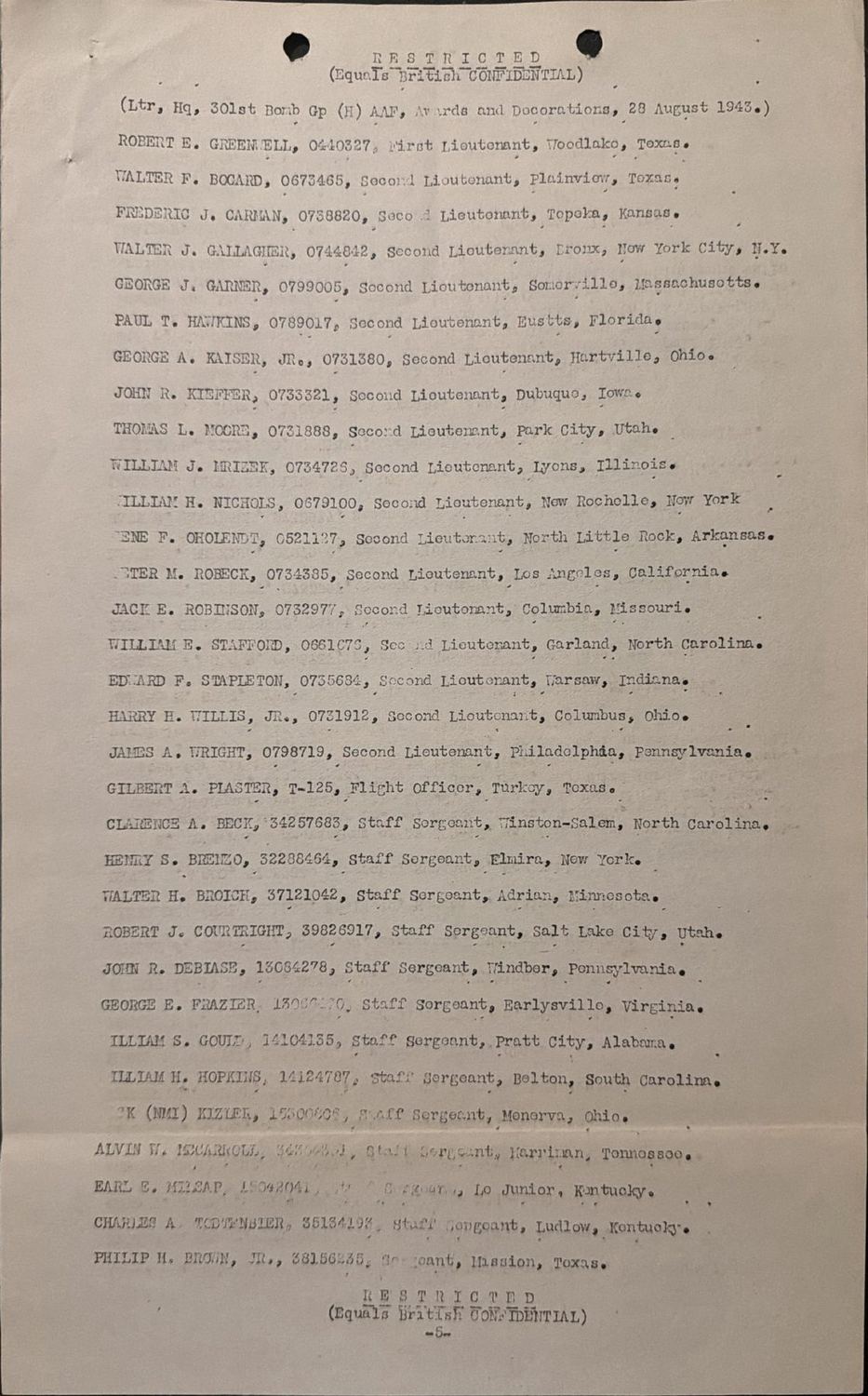 Page 5 of Awards and decorations — Air Medal, scanned