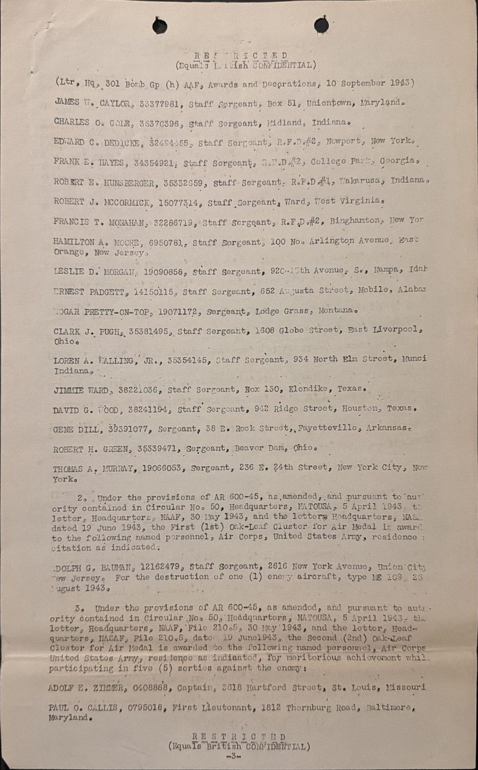 Page 3 of Document, scanned