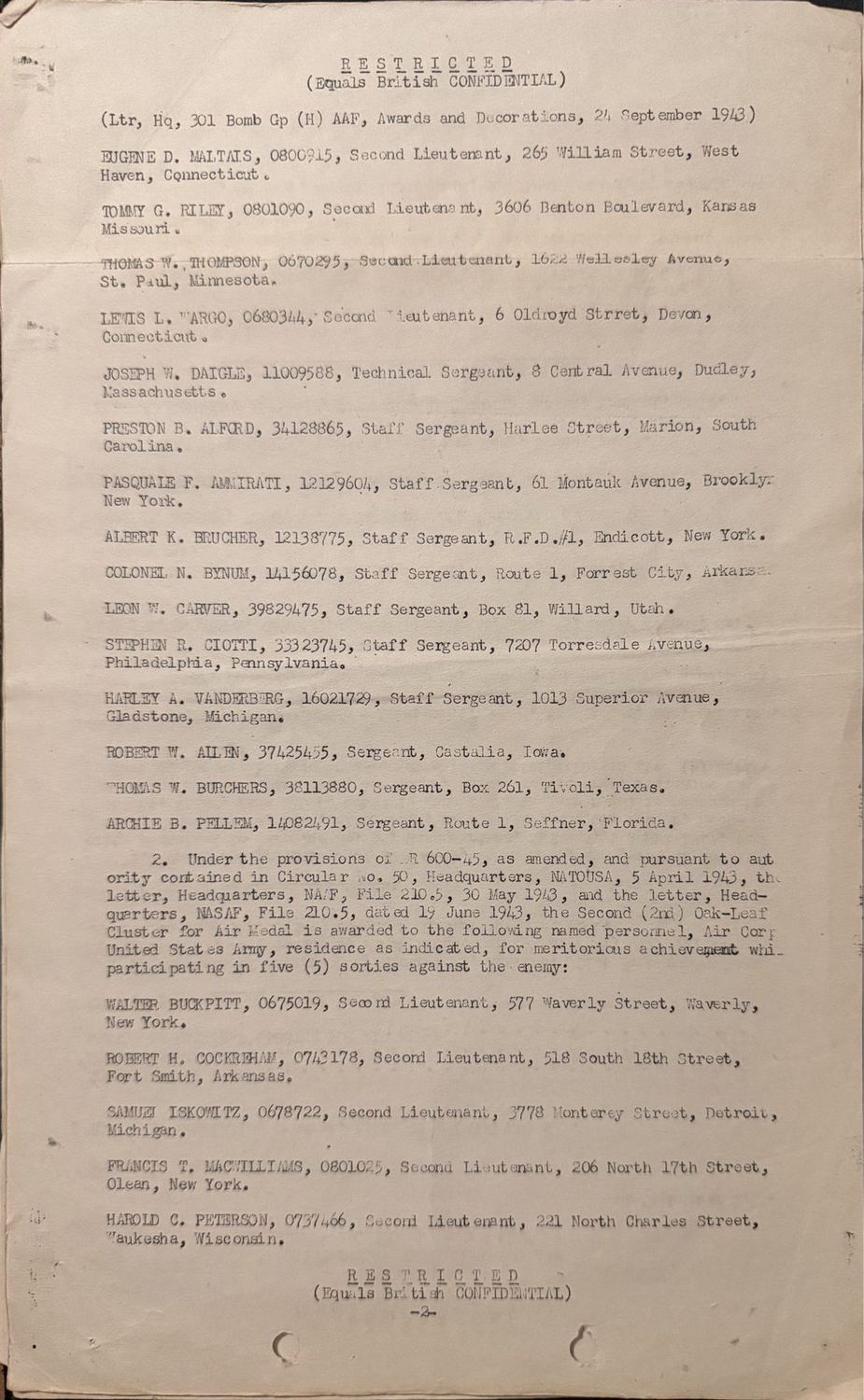 Page 2 of Document, scanned