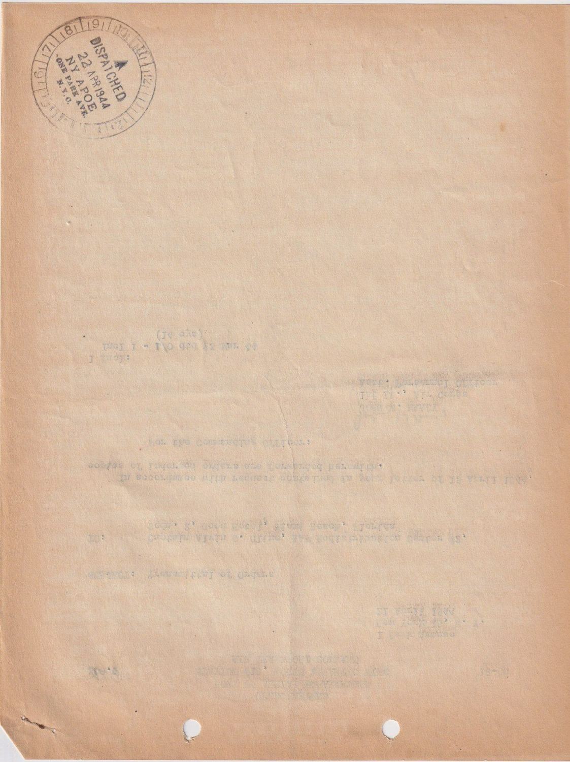 Page 2 of Transmittal of orders, scanned