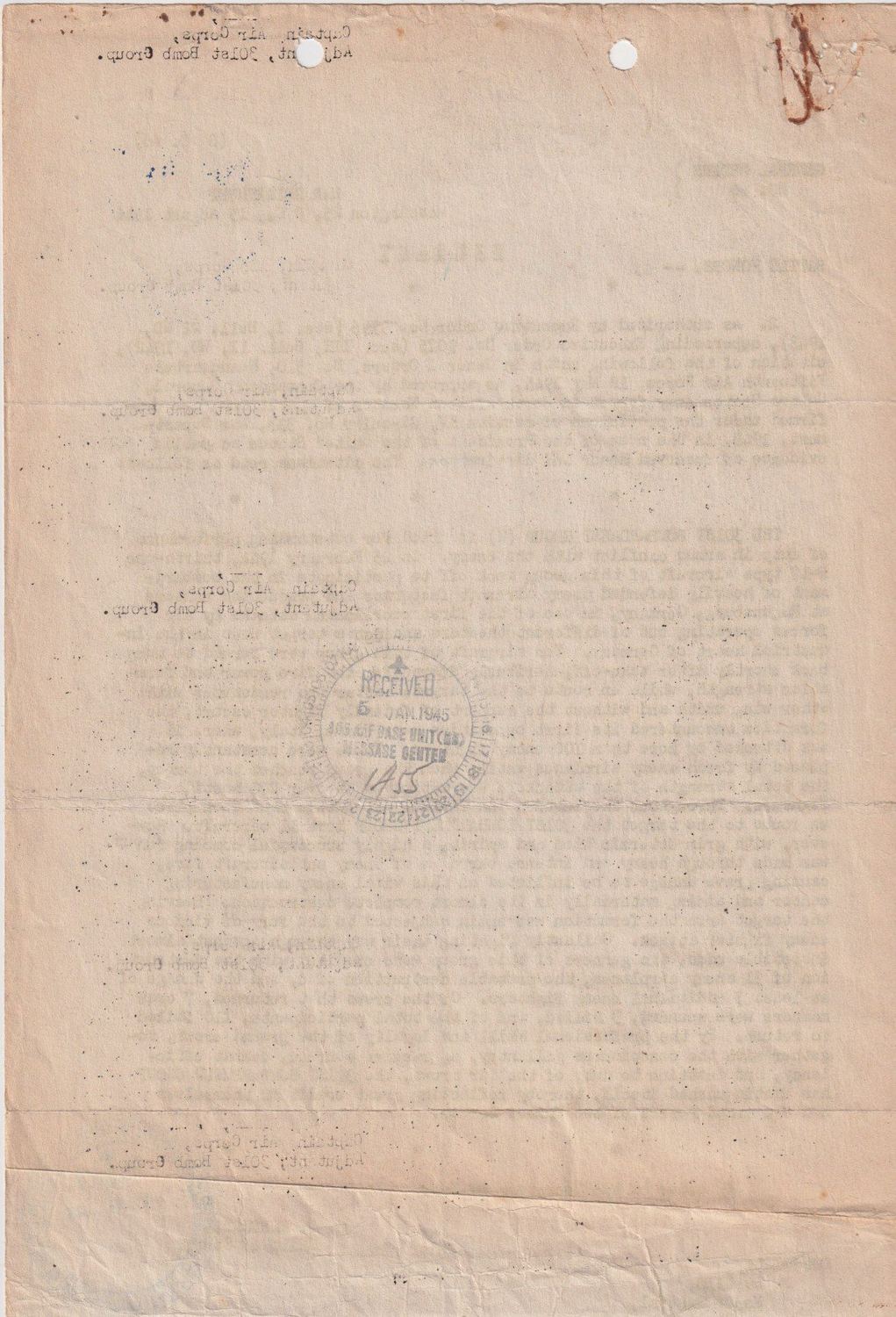 Page 2 of General Orders 66 — battle honors, scanned