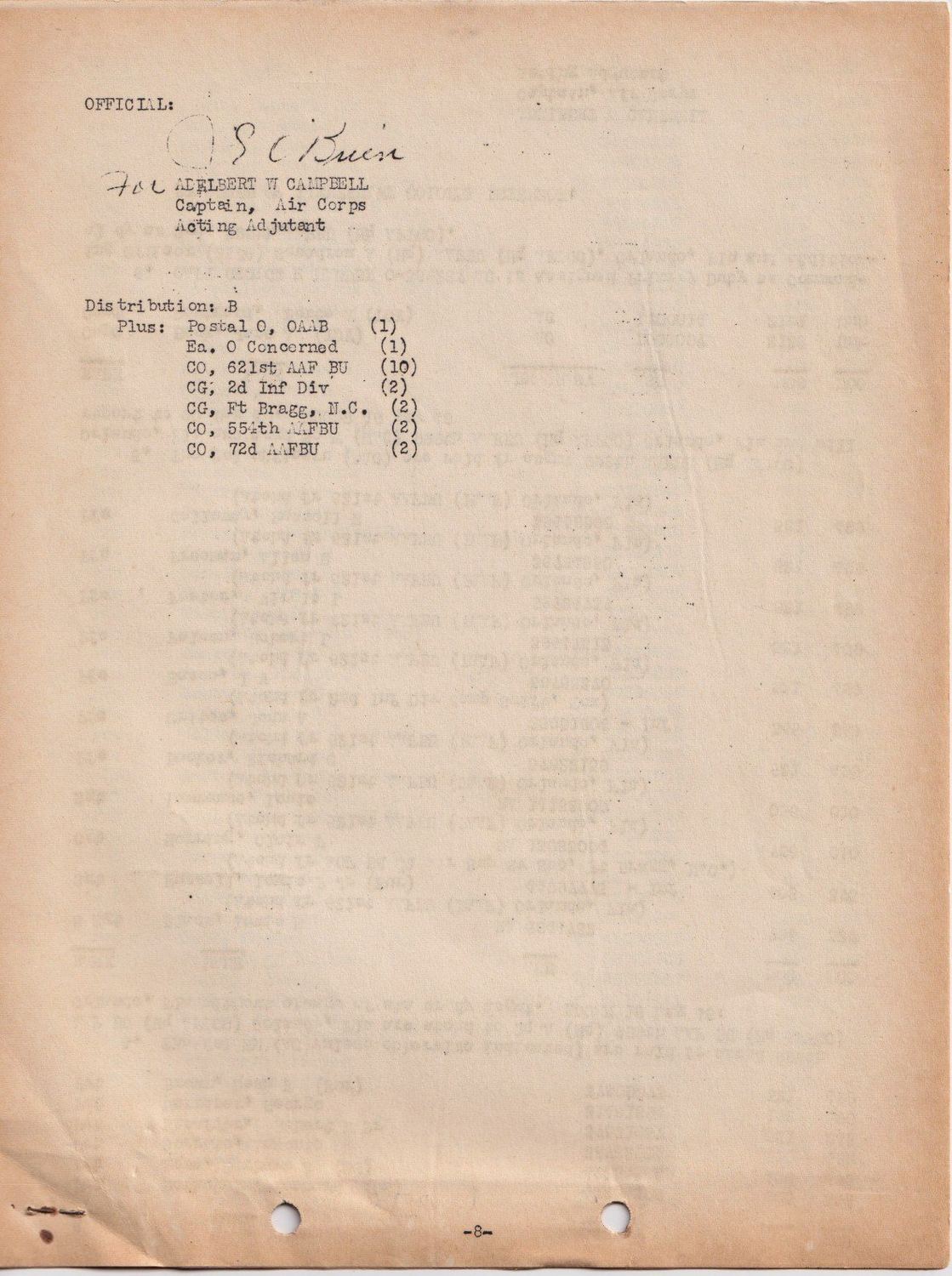 Page 8 of Special Orders 13, scanned