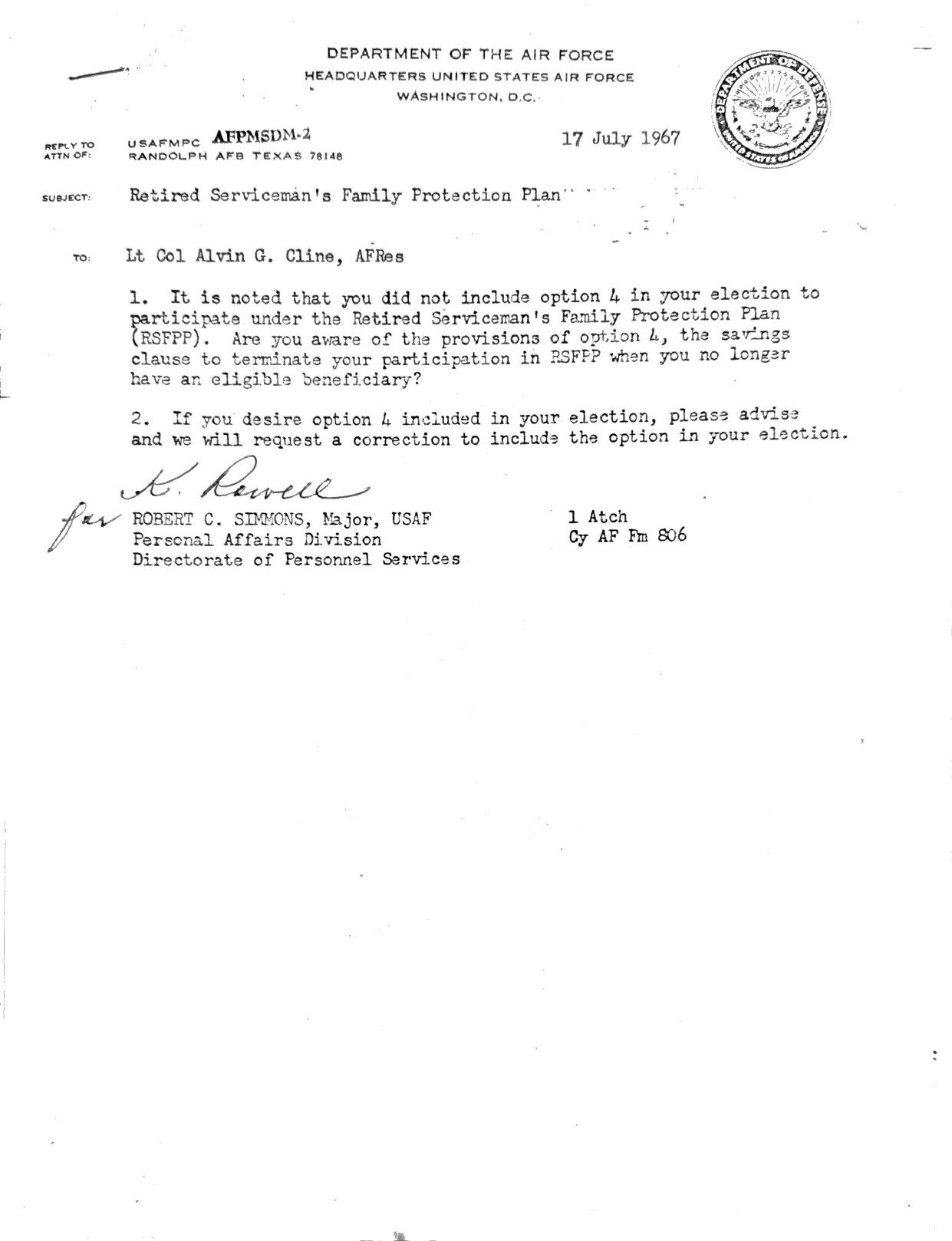 Page 1 of Document, scanned