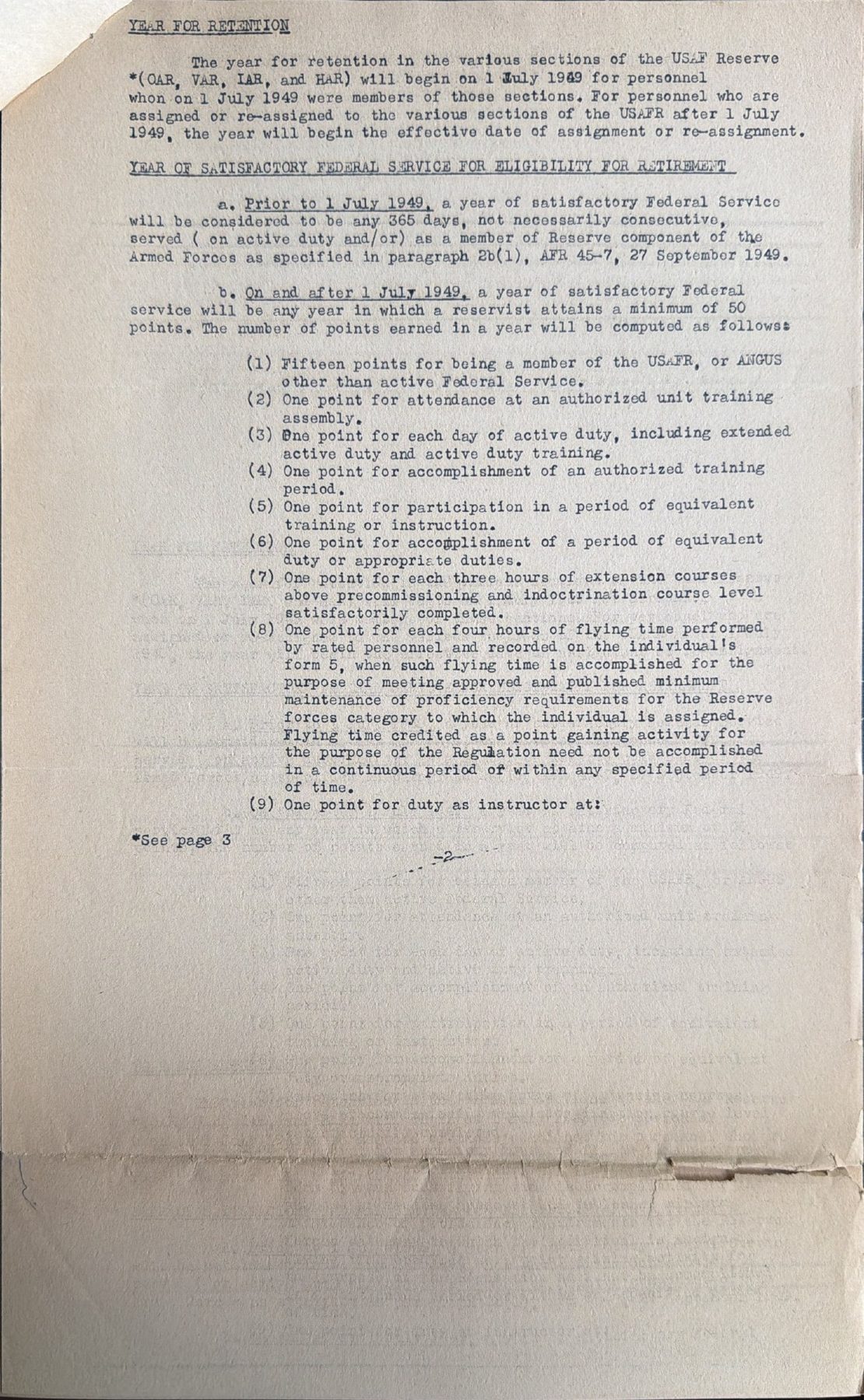 Page 2 of Reserve service, June 1950, scanned