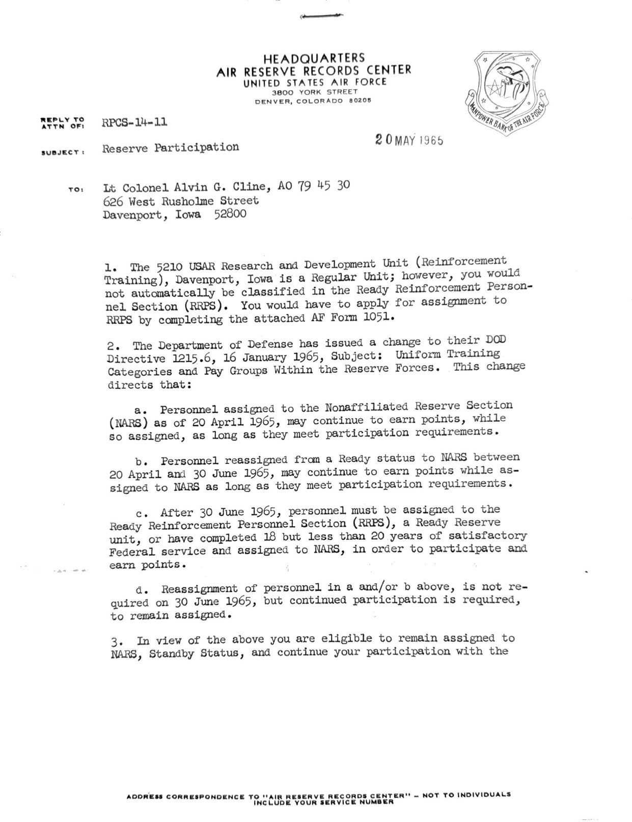 Page 1 of Document, scanned