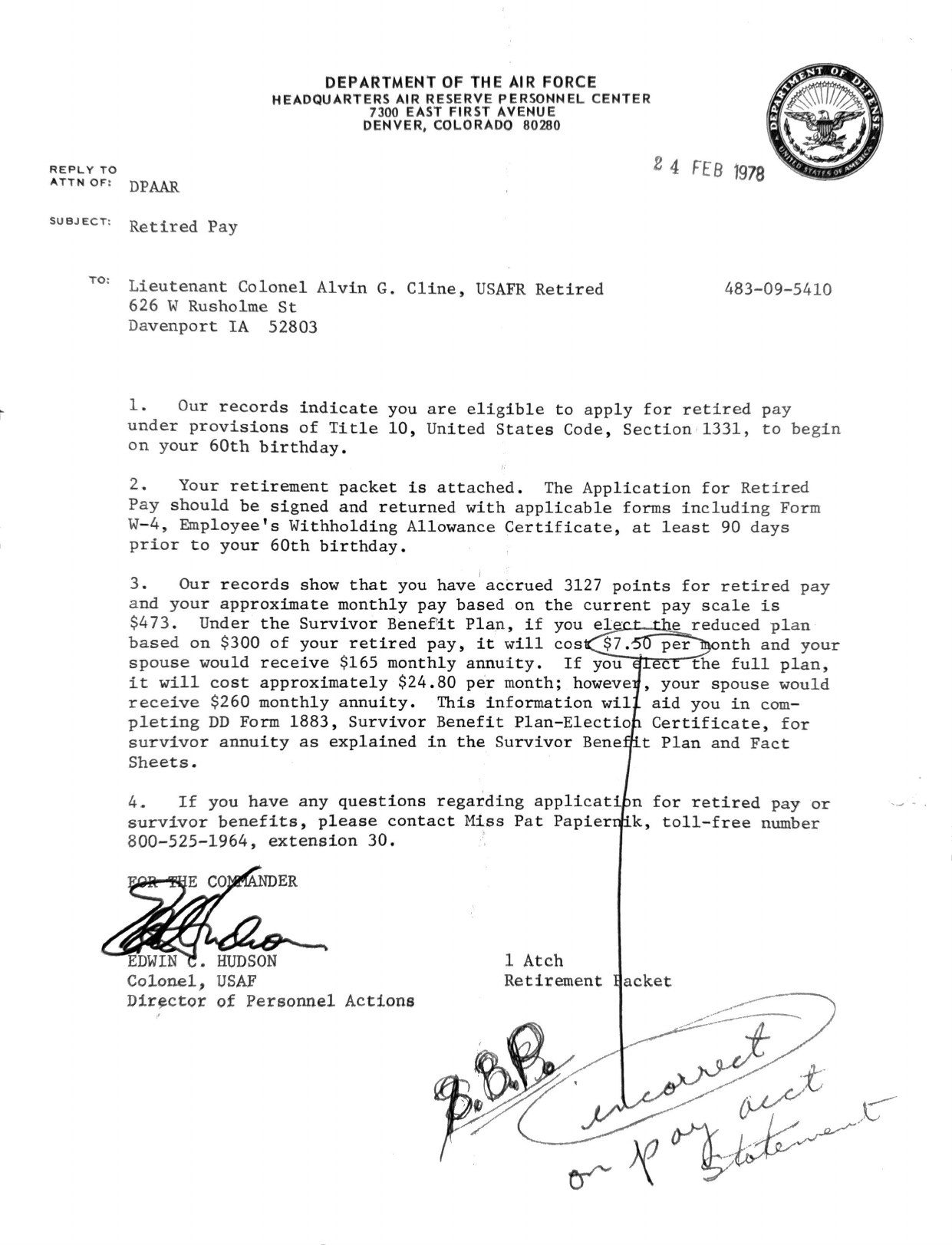 Page 1 of Document, scanned