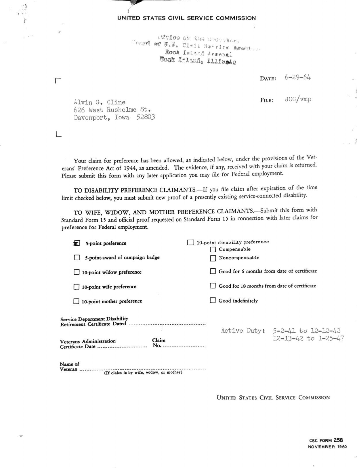 Page 1 of Document, scanned