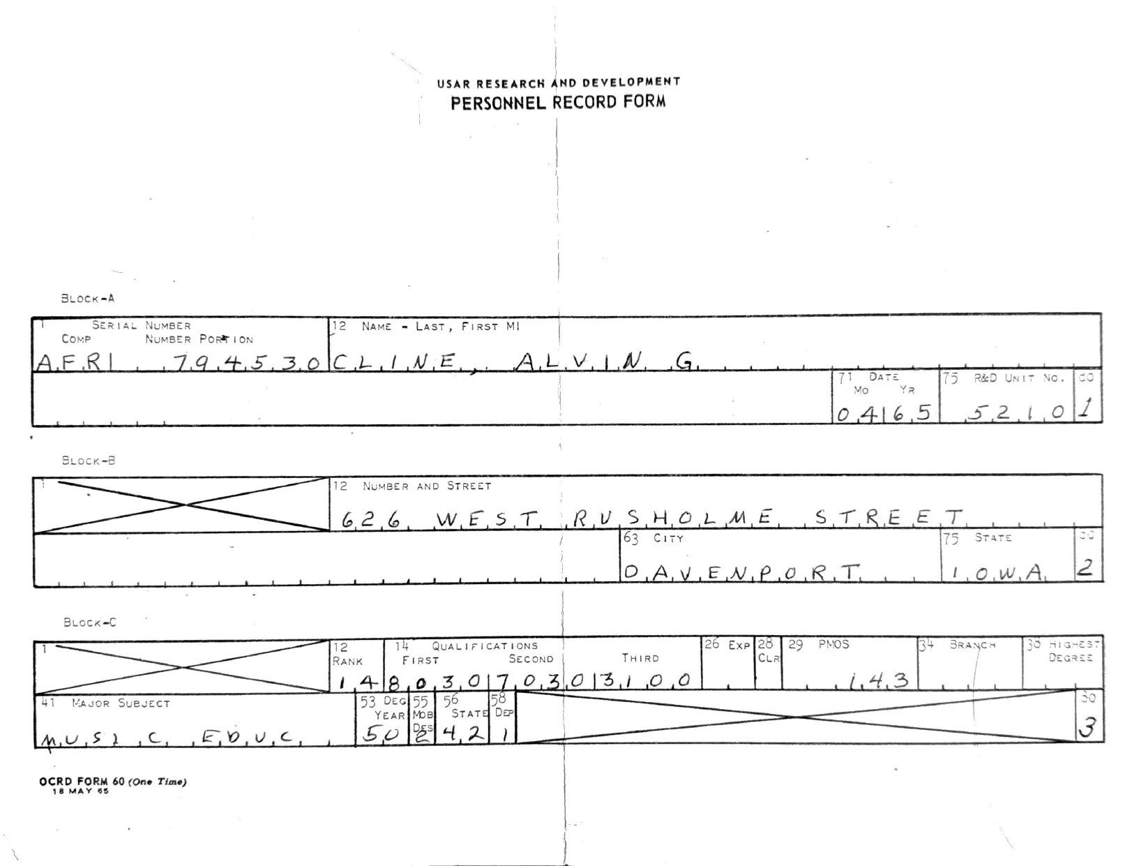 Page 1 of Document, scanned